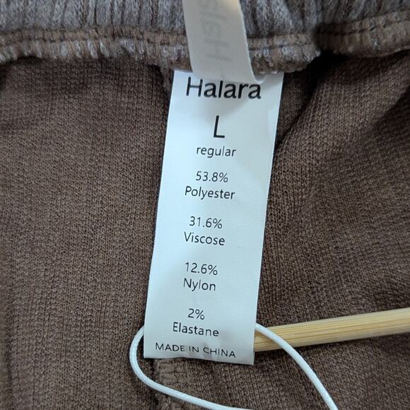 Halara Ribbed Mid Rise Wide Leg Women's Wide Leg Cargo Pants with Pockets - Picture 5 of 15